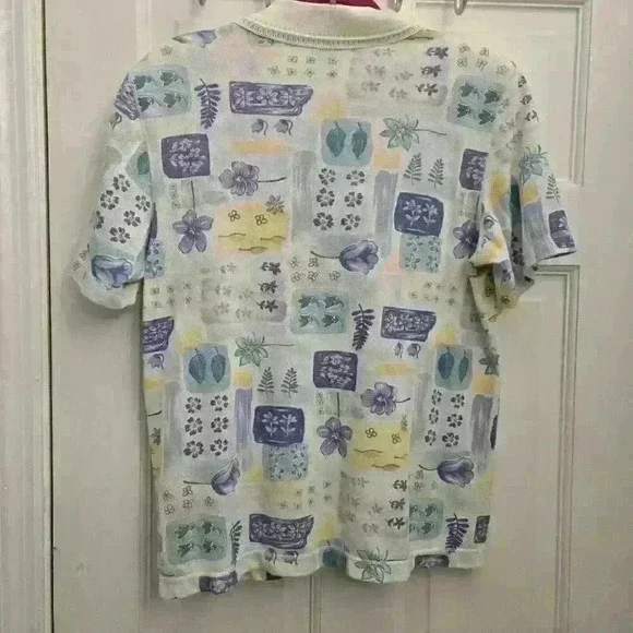 Alfred Dunner Vintage Polo Shirt W/Sequence &Zipper, Size S/M - Picture 4 of 4